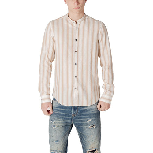 Beige Cotton Shirt Gianni Lupo