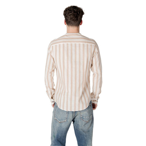 Beige Cotton Shirt Gianni Lupo