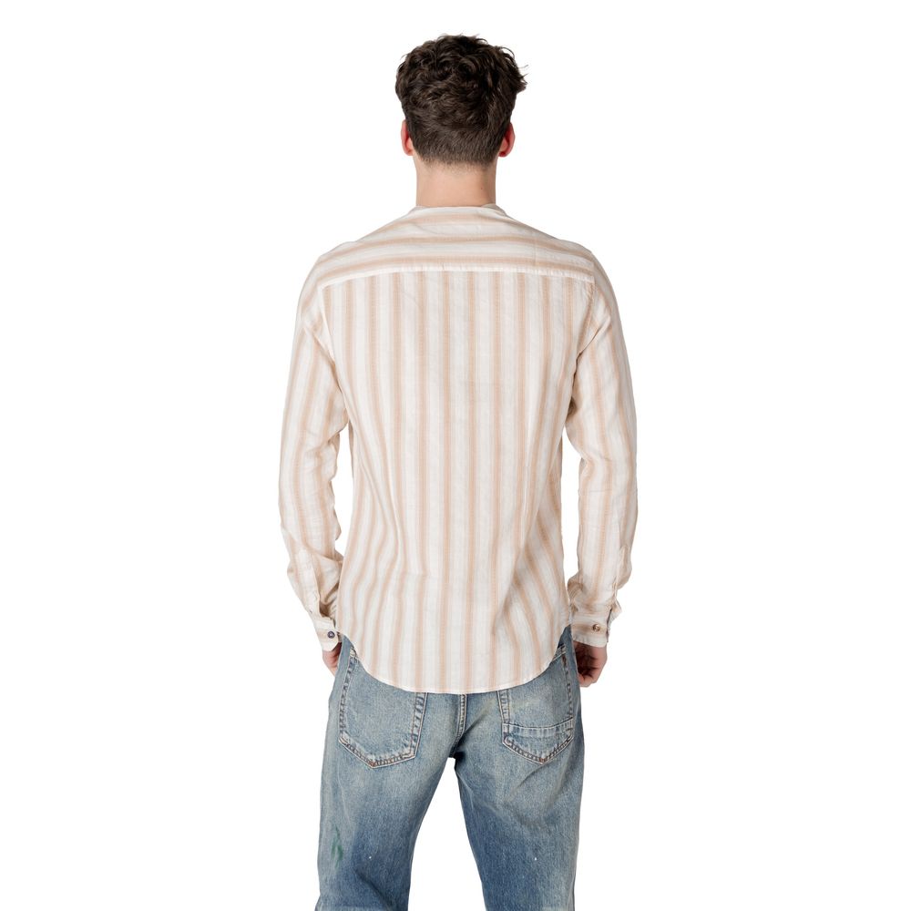 Beige Cotton Shirt Gianni Lupo