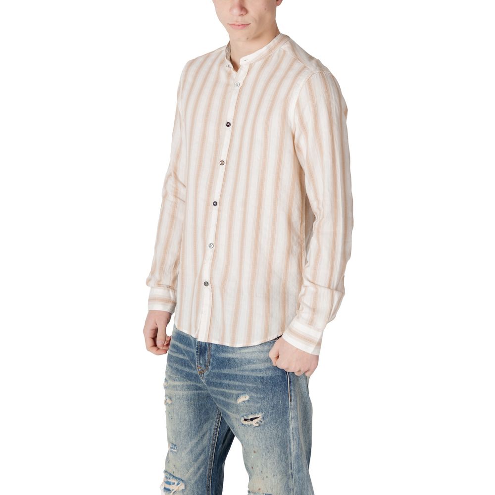 Beige Cotton Shirt Gianni Lupo