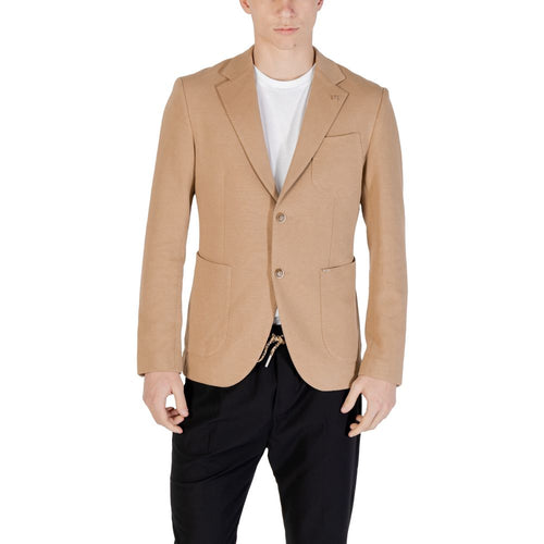 Beige Cotton Blazer Gianni Lupo