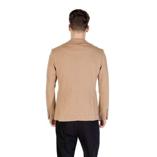 Beige Cotton Blazer Gianni Lupo