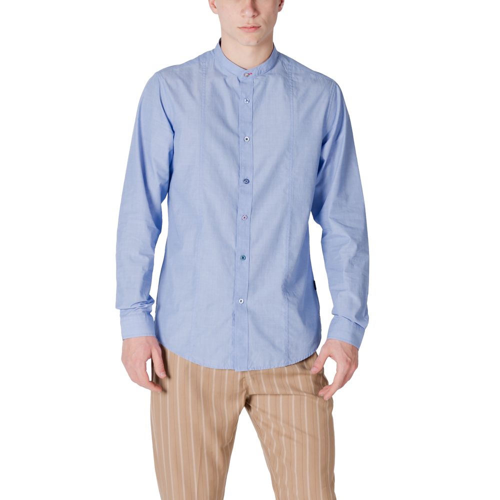 Light Blue Cotton Shirt Gianni Lupo