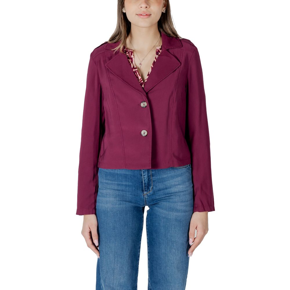 Purple Viscose Parka Street One
