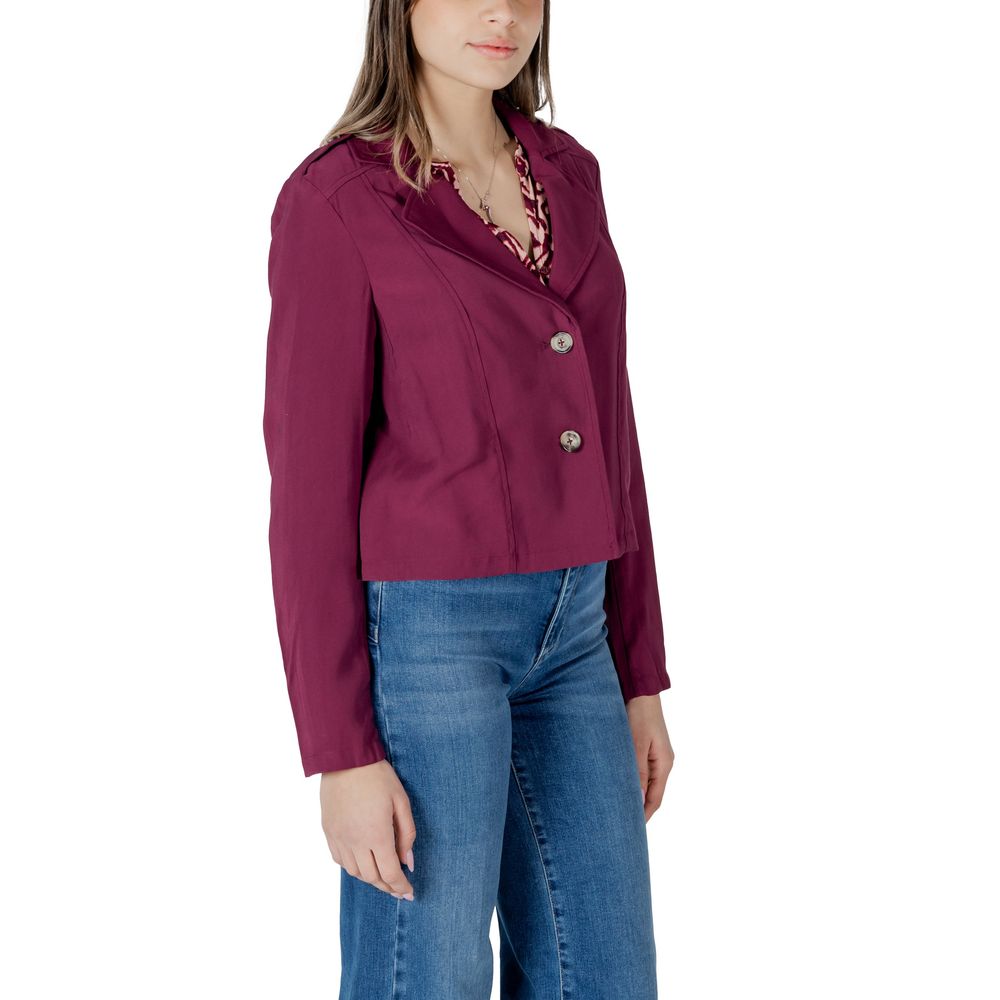 Purple Viscose Parka Street One