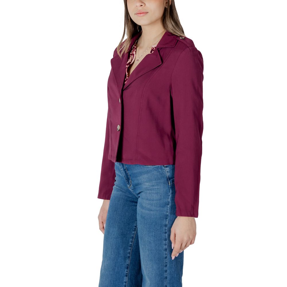 Purple Viscose Parka Street One