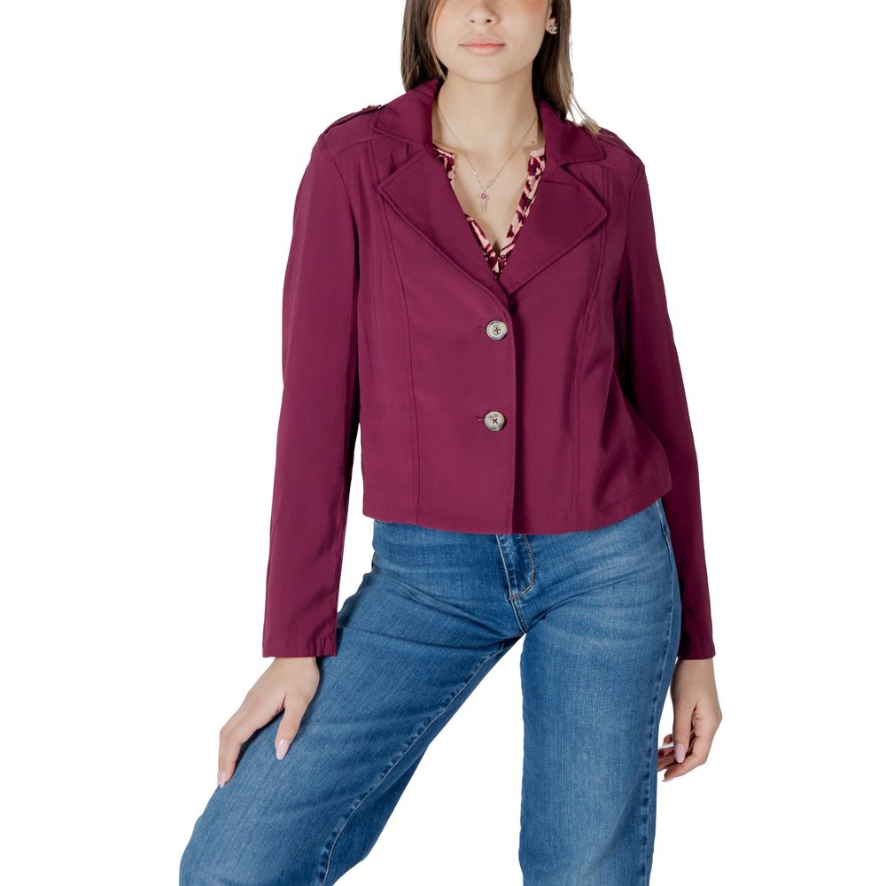 Purple Viscose Parka Street One