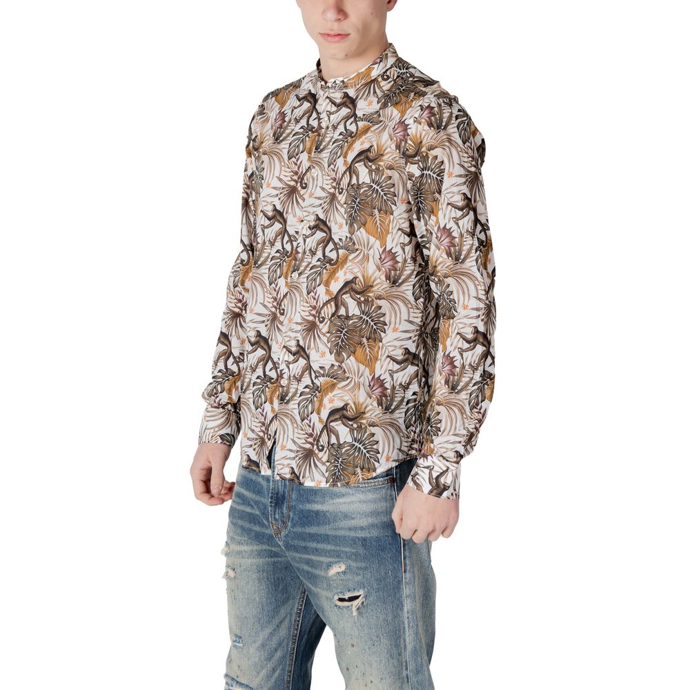 White Cotton Shirt Gianni Lupo