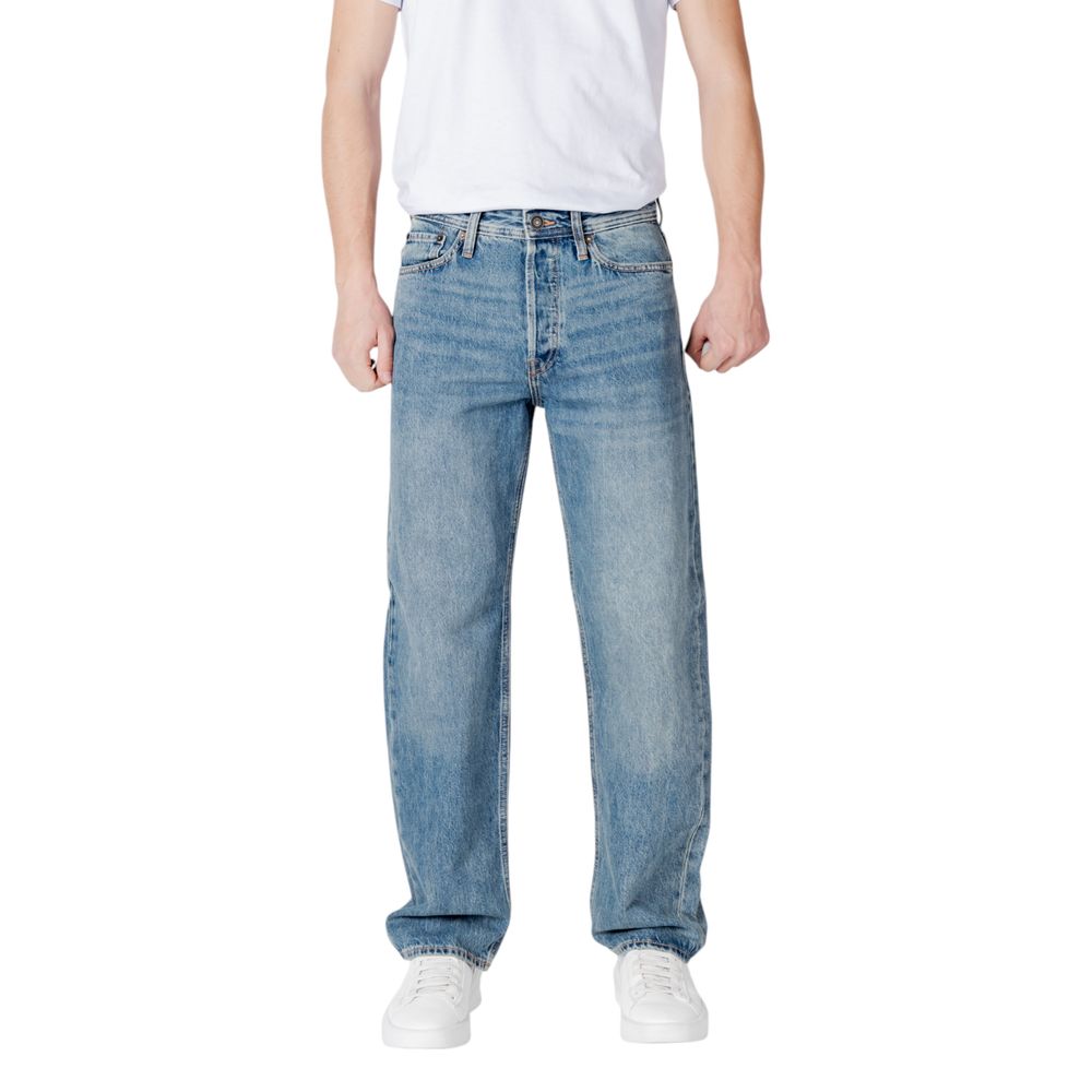 Blue Cotton Relaxed Fit Jean Jack Jones