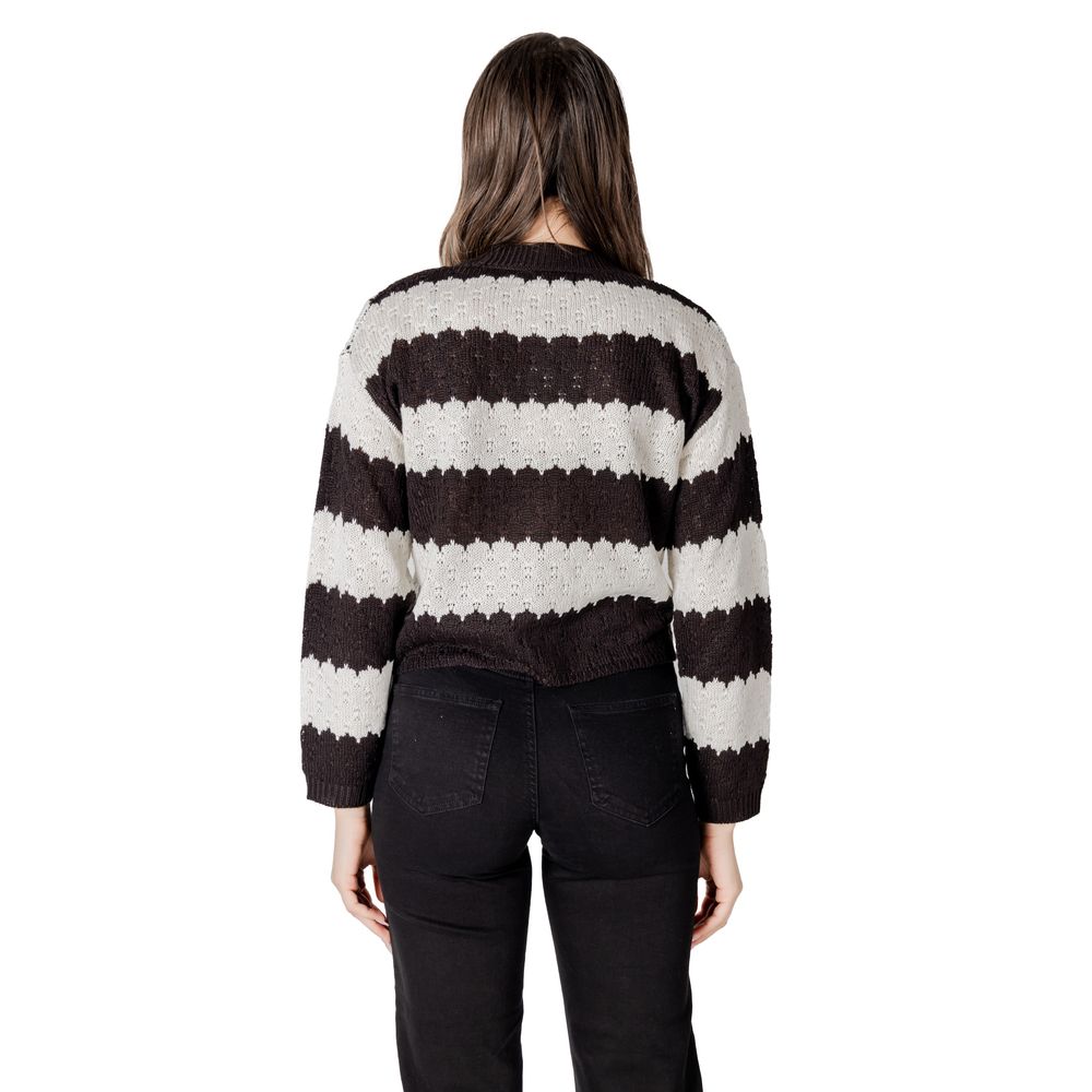 Black And White Marabou Cardigan Jacqueline De Yong