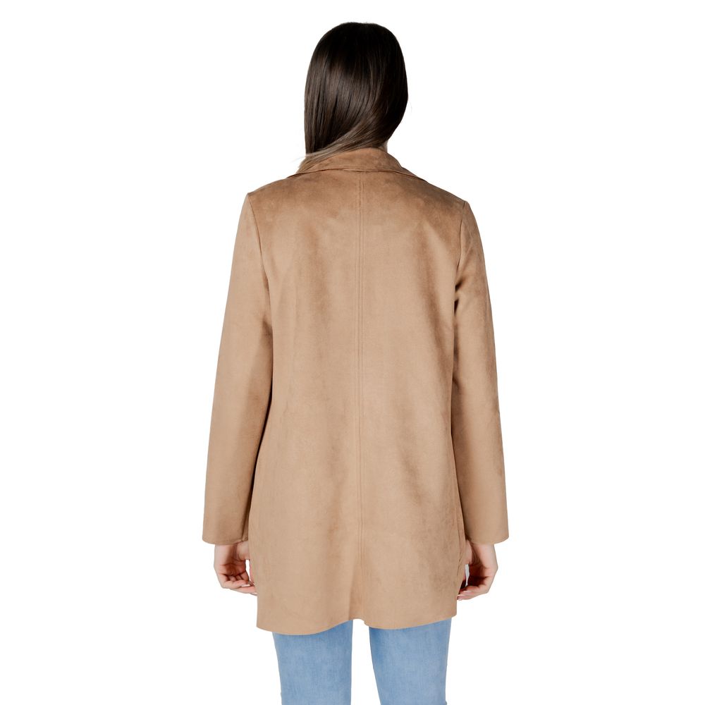 Beige Polyester Trench Coat Street One