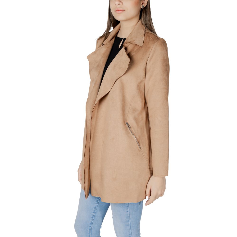Beige Polyester Trench Coat Street One