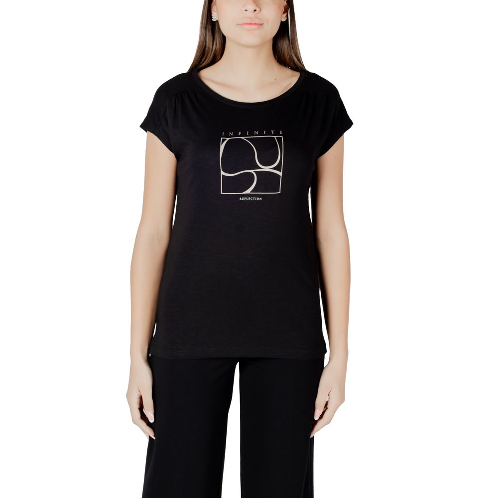 Black Cotton T-Shirt Street One