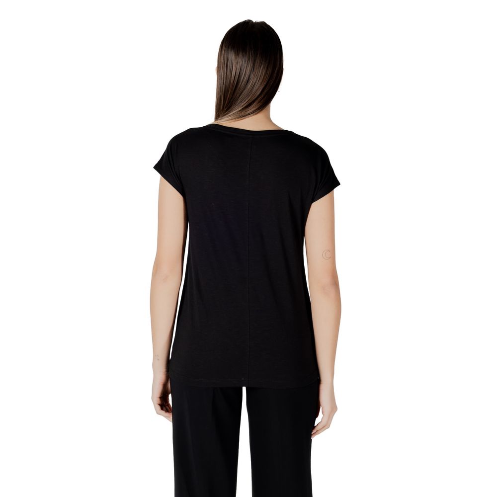 Black Cotton T-Shirt Street One