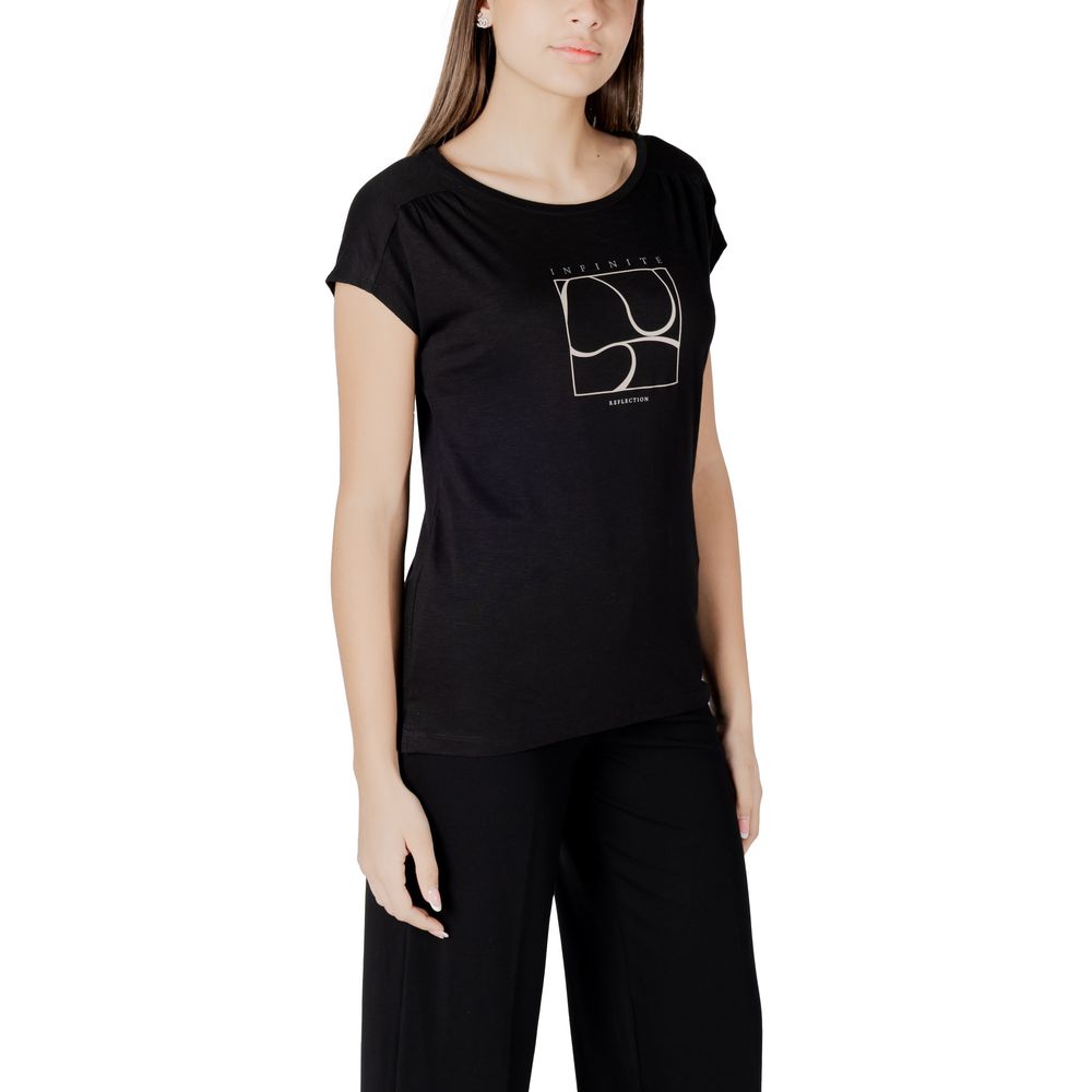 Black Cotton T-Shirt Street One