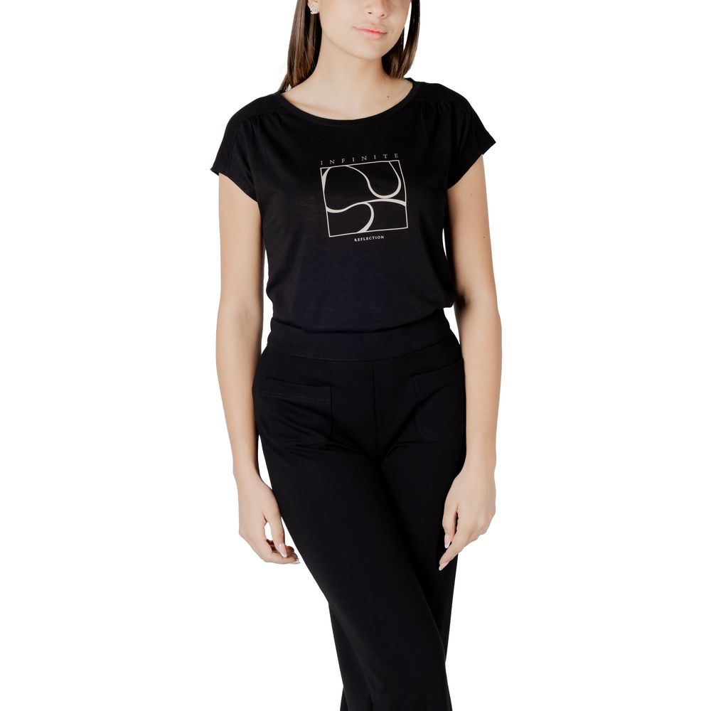 Black Cotton T-Shirt Street One