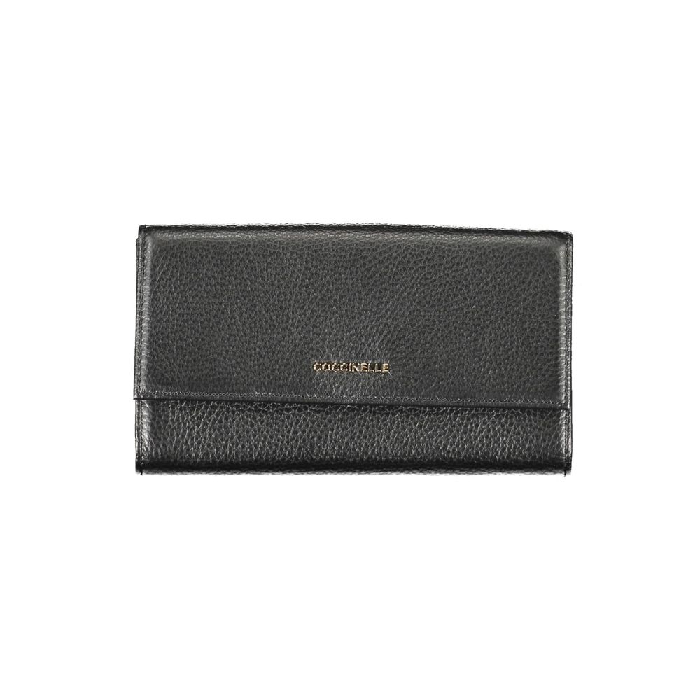 Black Leather Wallet Coccinelle