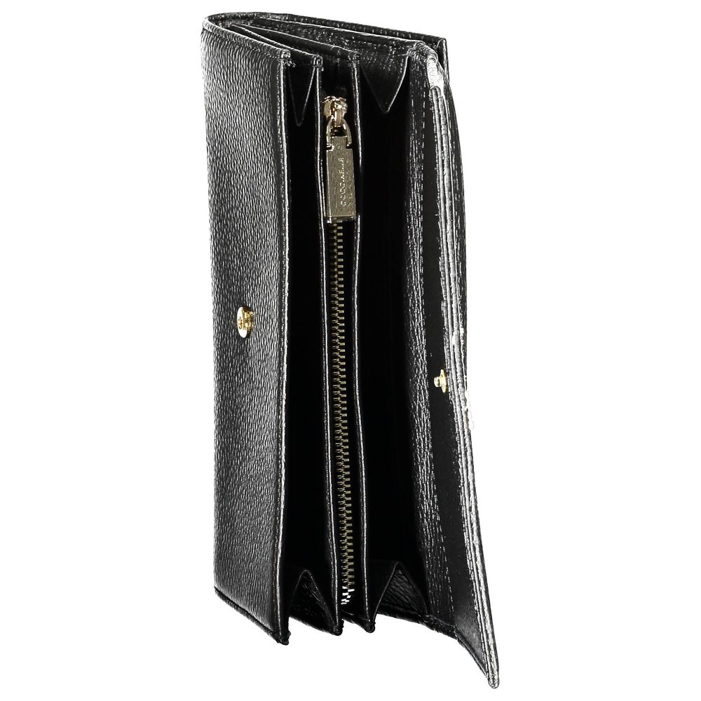 Black Leather Wallet Coccinelle