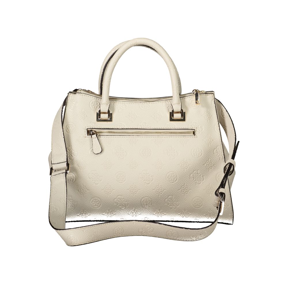 Beige Polyethylene Women Handbag Guess Jeans