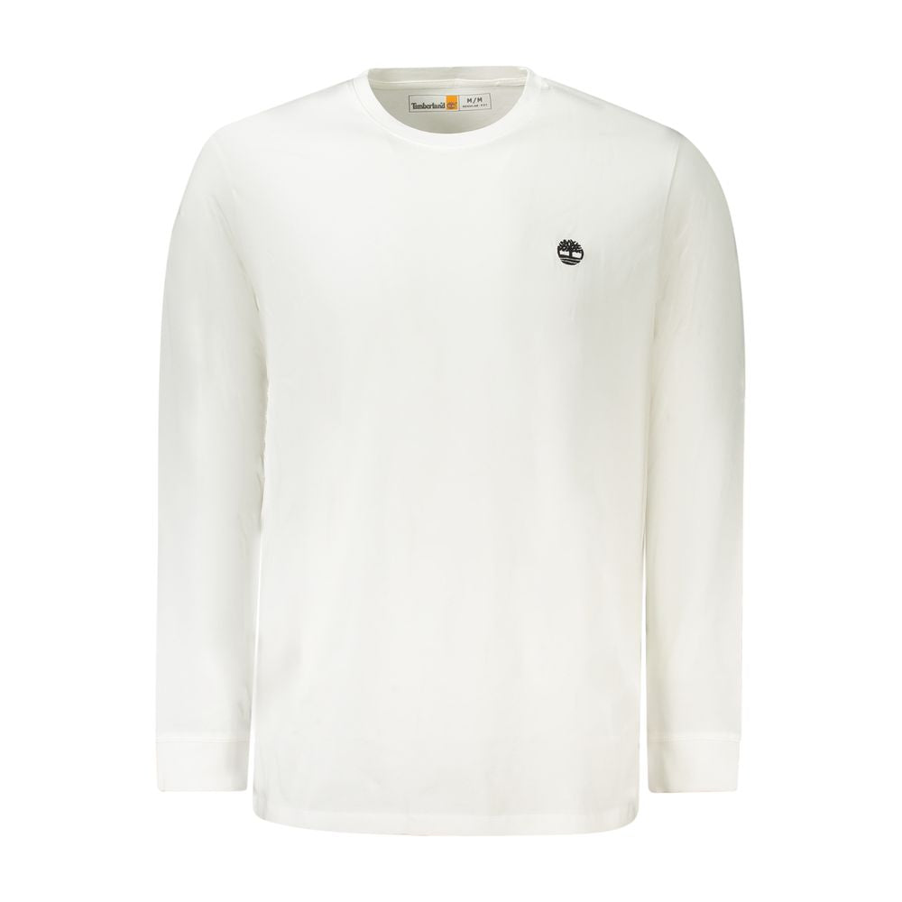 White Cotton Men T-Shirt Timberland