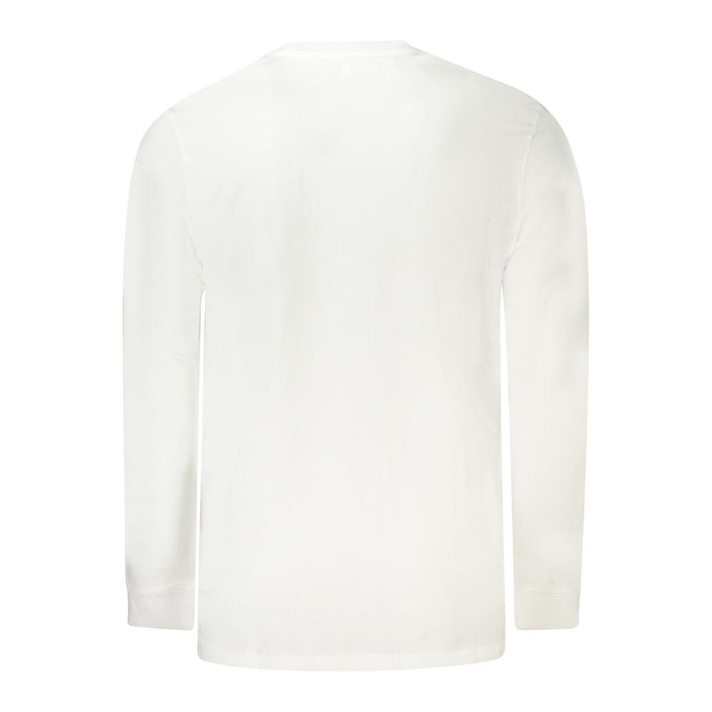 White Cotton Men T-Shirt Timberland
