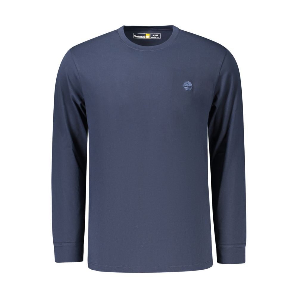 Blue Cotton Men T-Shirt Timberland