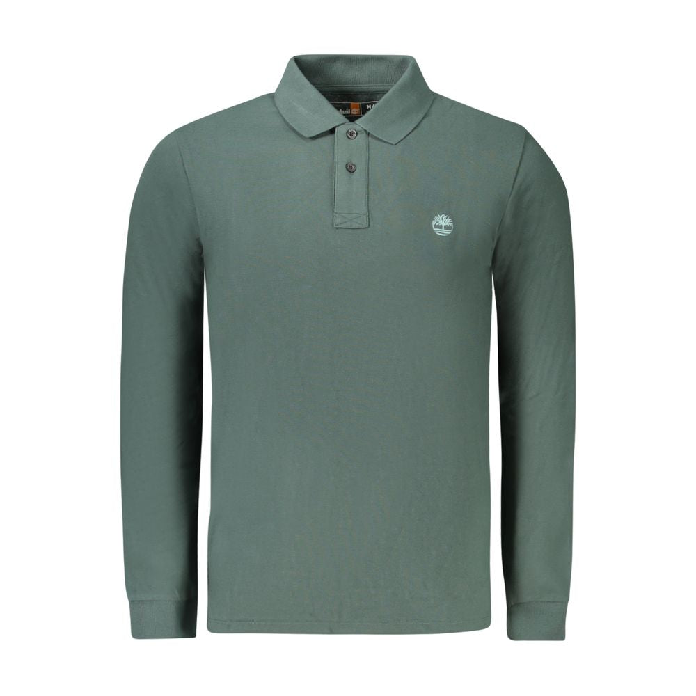 Green Cotton Men Polo Shirt Timberland