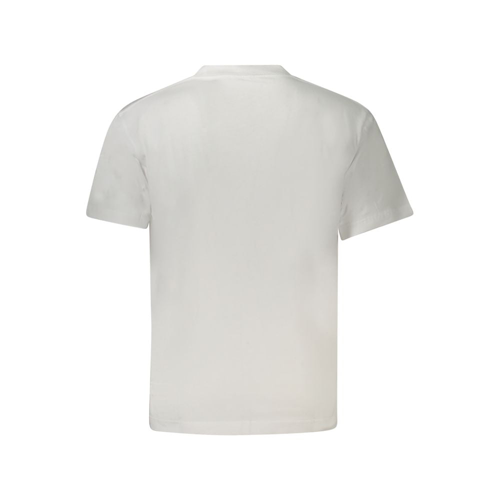 White Cotton Men T-Shirt Vans