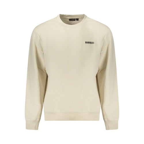 Beige Cotton Men Sweater Napapijri