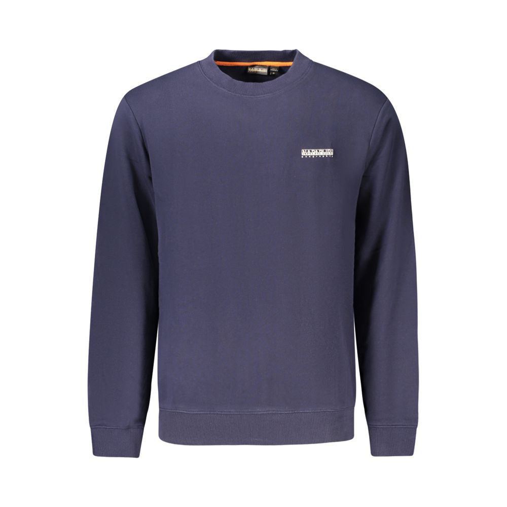 Blue Cotton Men Sweater Napapijri