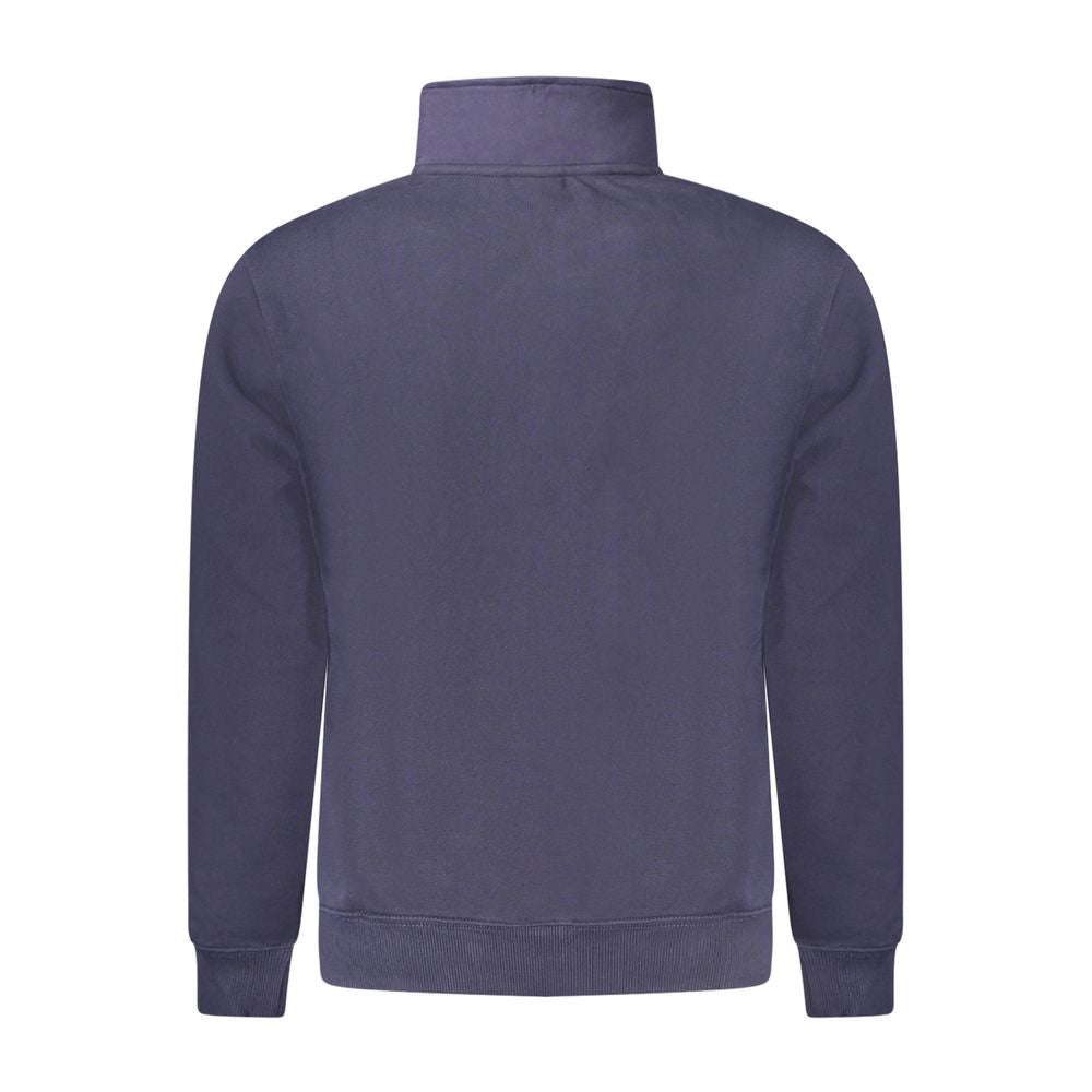 Blue Cotton Men Sweater Napapijri