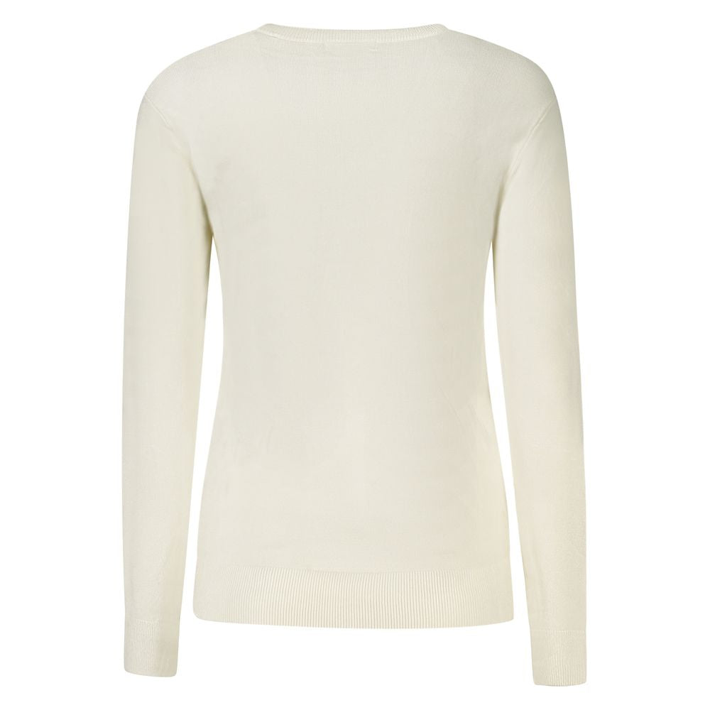 White Viscose Women Sweater Guess Jeans