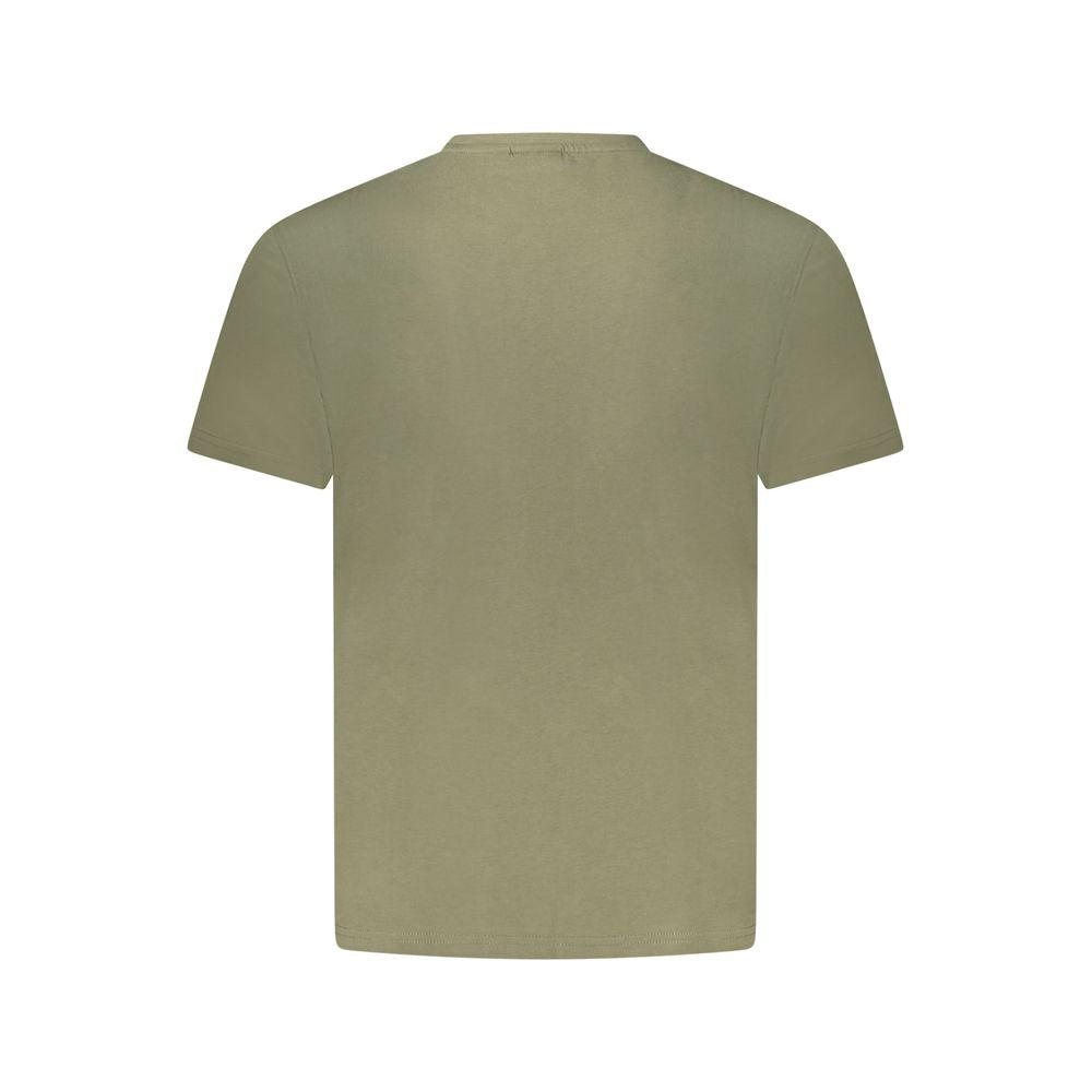 Green Cotton Men T-Shirt Napapijri