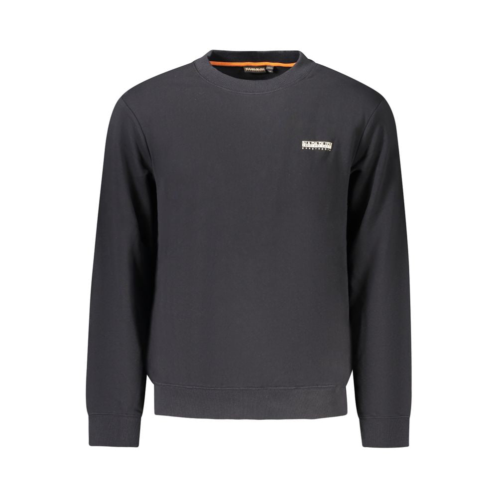 Black Cotton Men Sweater Napapijri