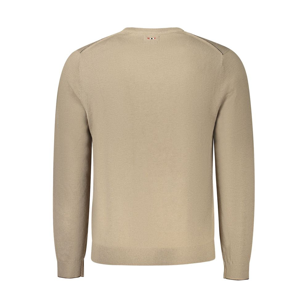 Brown Wool Men Sweater Napapijri