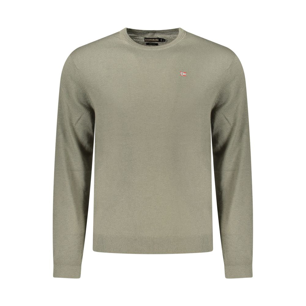 Green Wool Men Sweater Napapijri