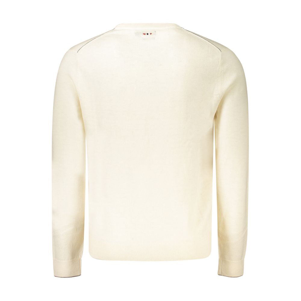 White Wool Men Sweater Napapijri