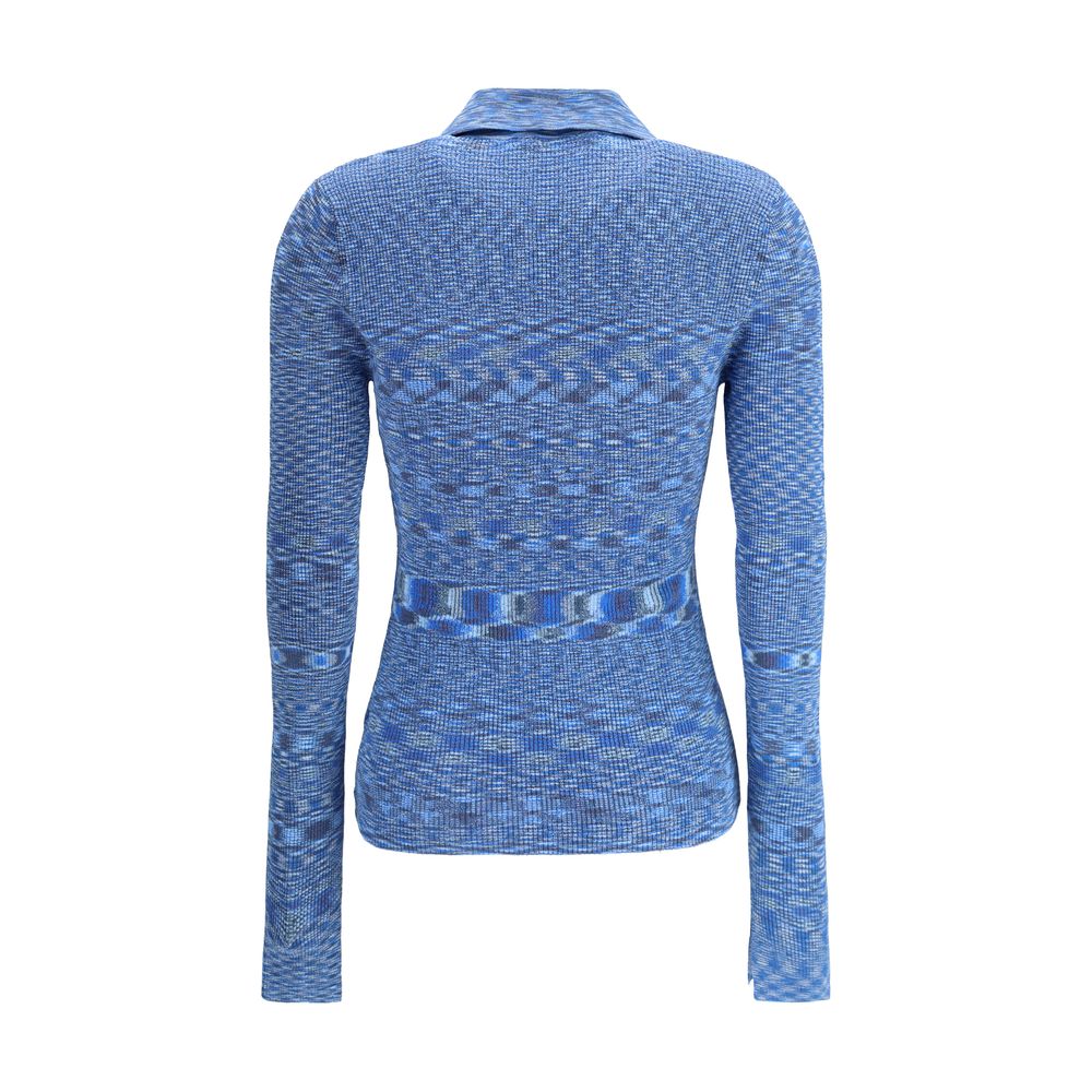 Striped polo Sweater Ganni