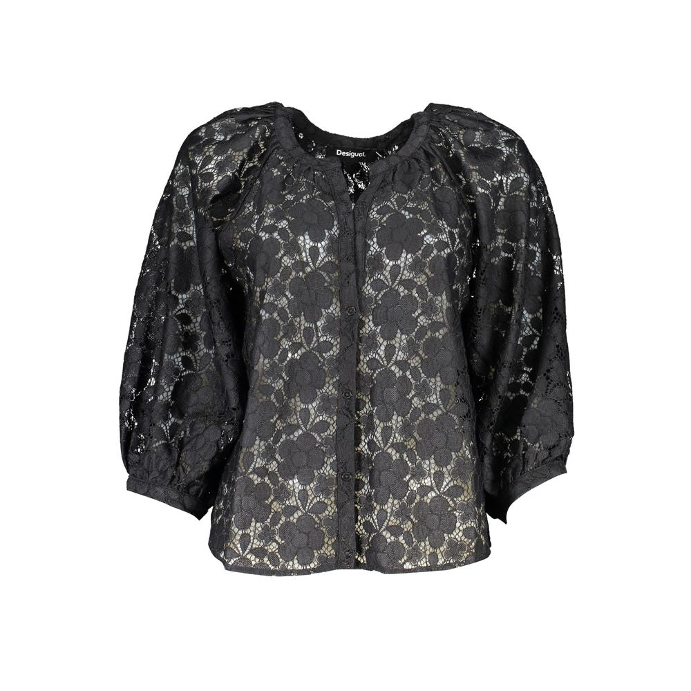 Black Polyester Shirt Desigual