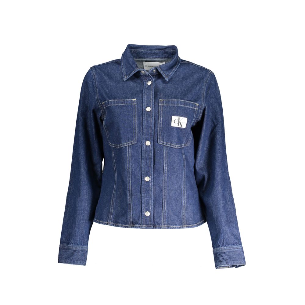Blue Cotton Shirt Calvin Klein
