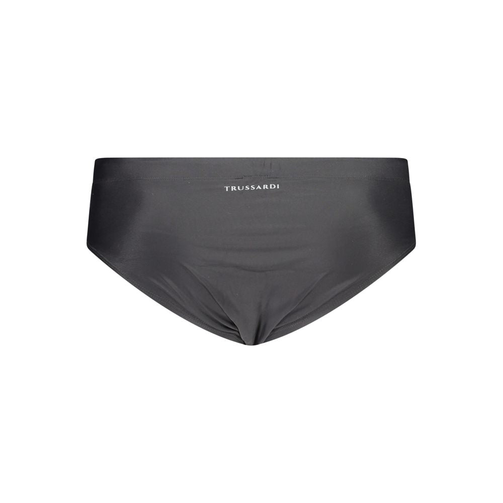 Black Elastane Swimwear Trussardi