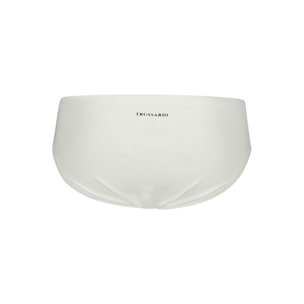 White Elastane Swimwear Trussardi