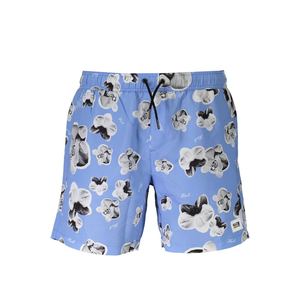 Blue Polyester Swimwear Karl Lagerfeld