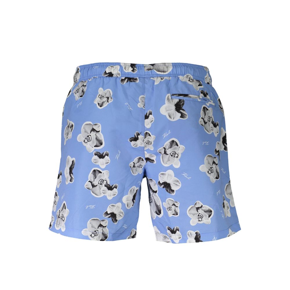 Blue Polyester Swimwear Karl Lagerfeld