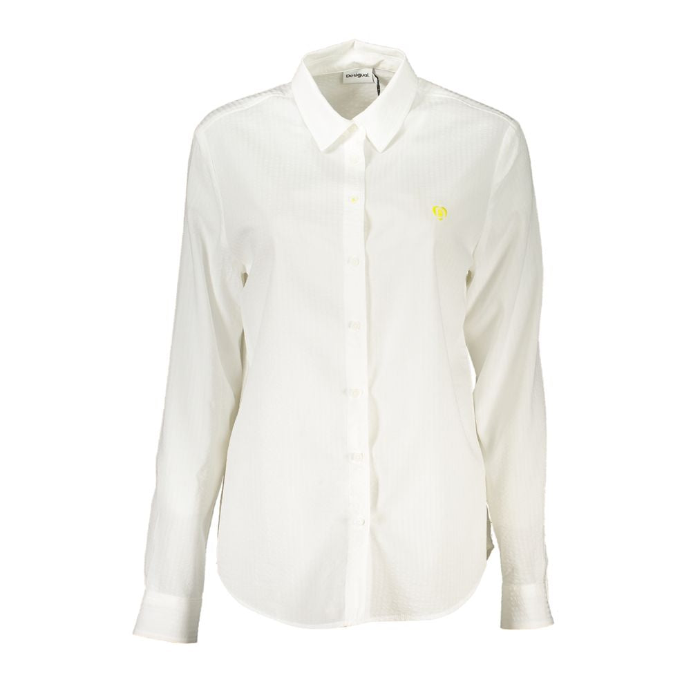 White Cotton Shirt Desigual