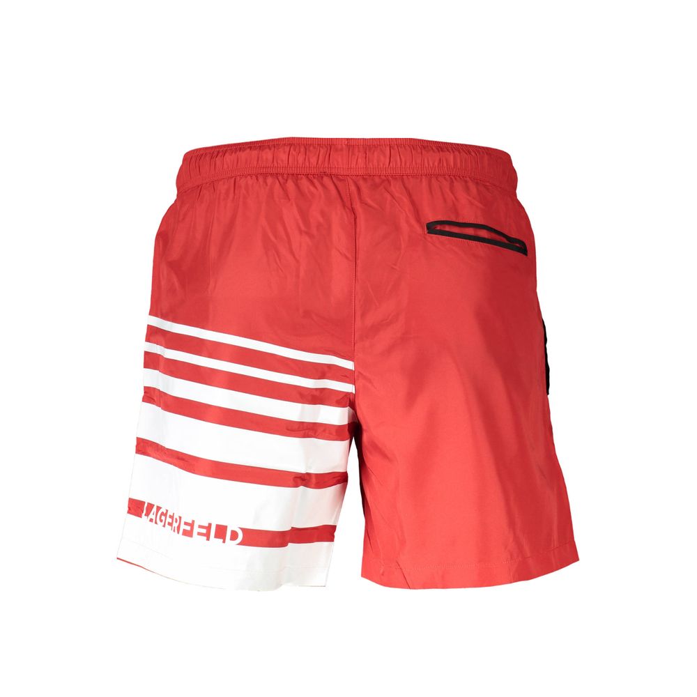 Red Polyester Swimwear Karl Lagerfeld