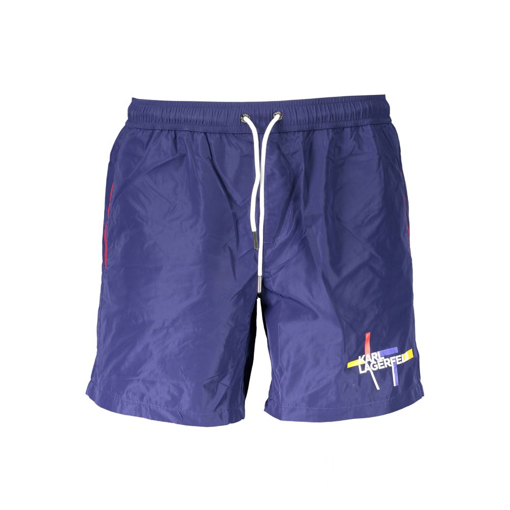 Blue Polyester Swimwear swimwear Karl Lagerfeld