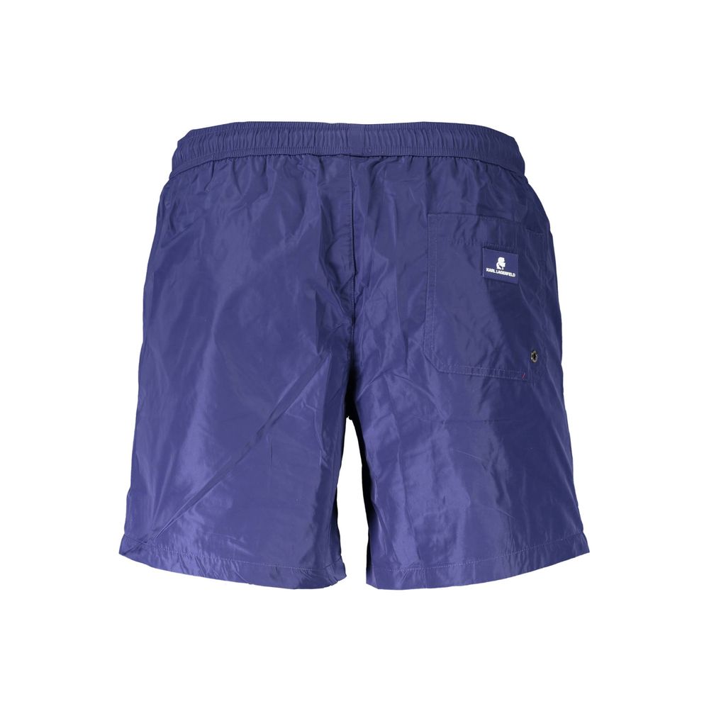Blue Polyester Swimwear swimwear Karl Lagerfeld