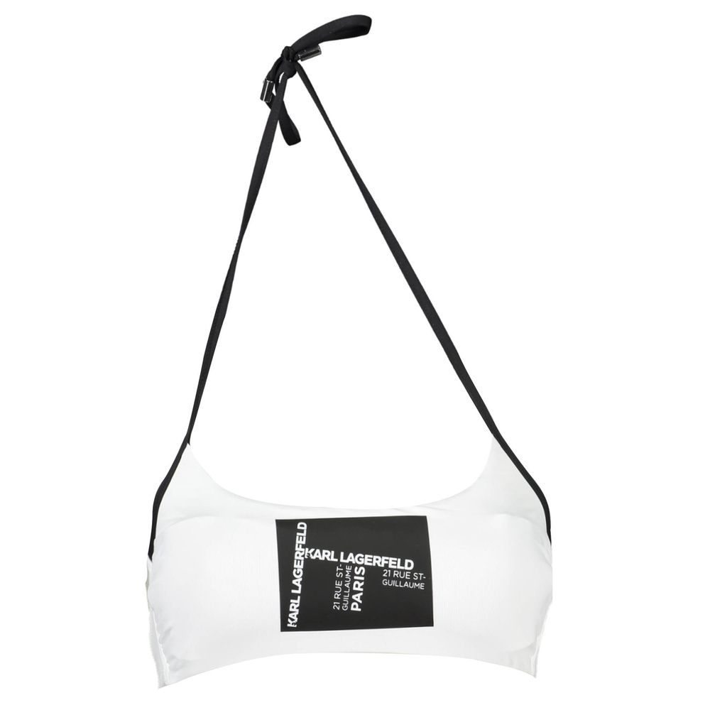 White Elastane Swimwear Karl Lagerfeld