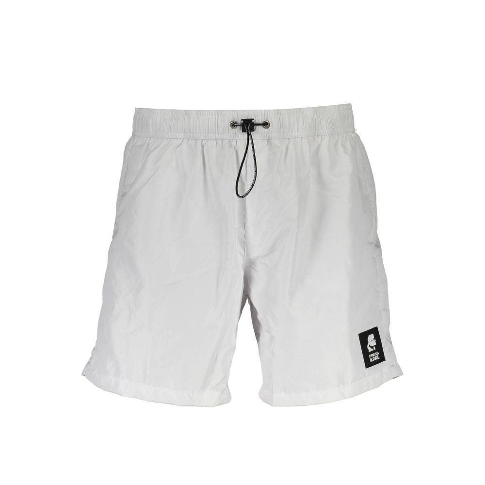 White Polyester Swimwear Karl Lagerfeld